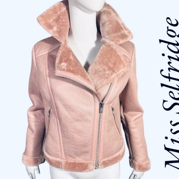 MISS SELFRIDGE stone colour AVIATOR JACKET
SIZE 4 | NEW - Picture 7 of 8